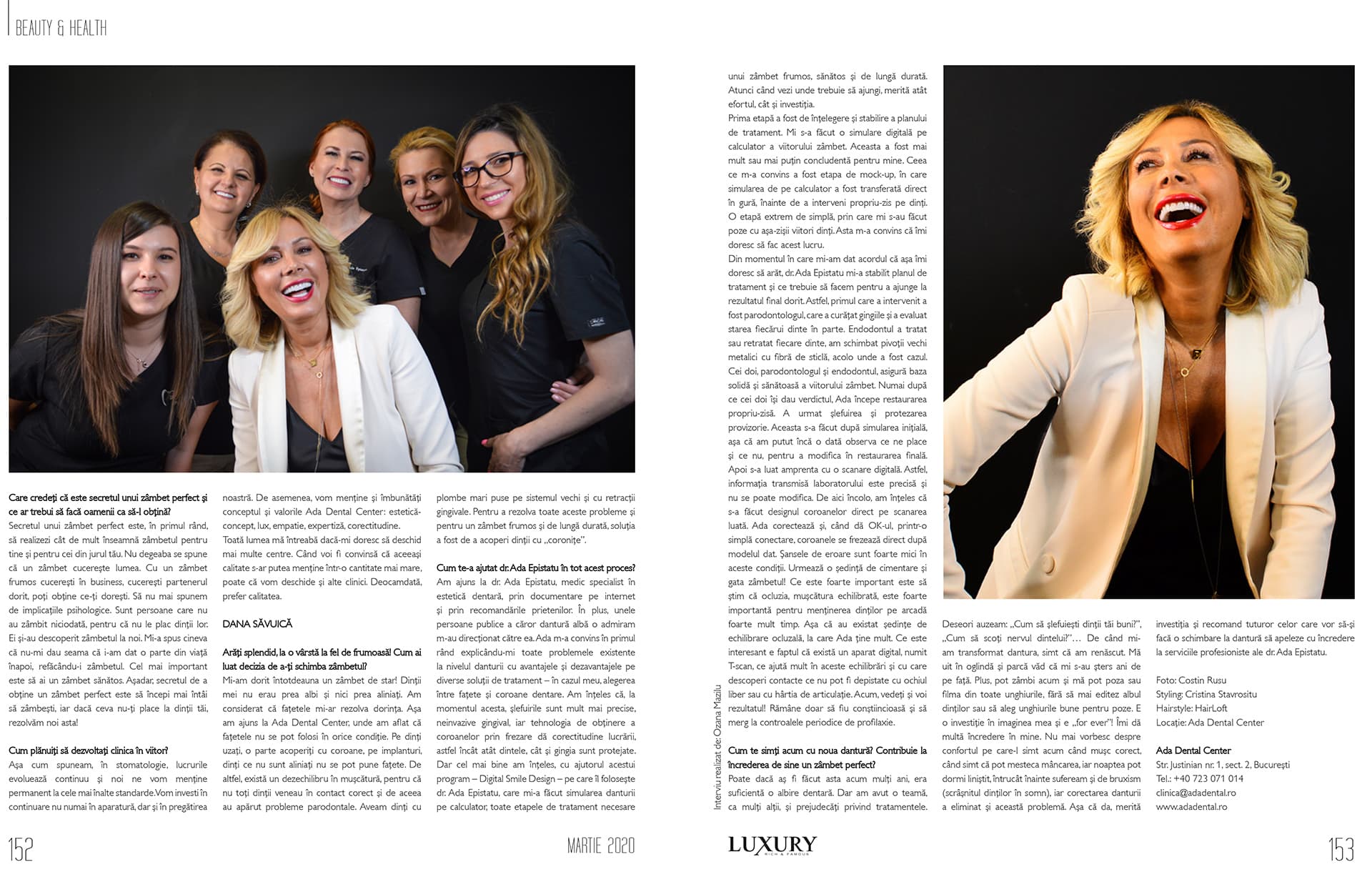 Dr. Ada Epistatu, într-un nou articol pentru revista Luxury — foto 3
