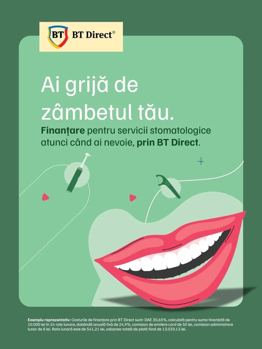 BT Direct — finanțare pentru servicii stomatologice la Smile by Ada