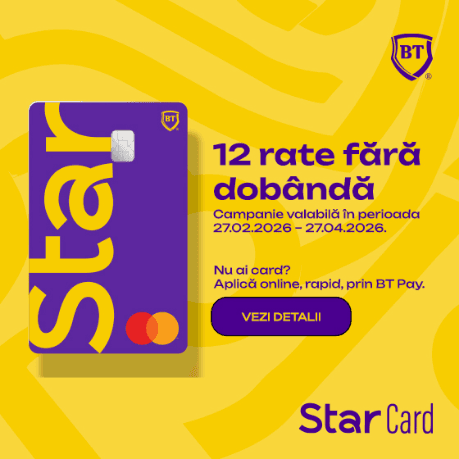 BT STAR Card — 12 rate fără dobândă